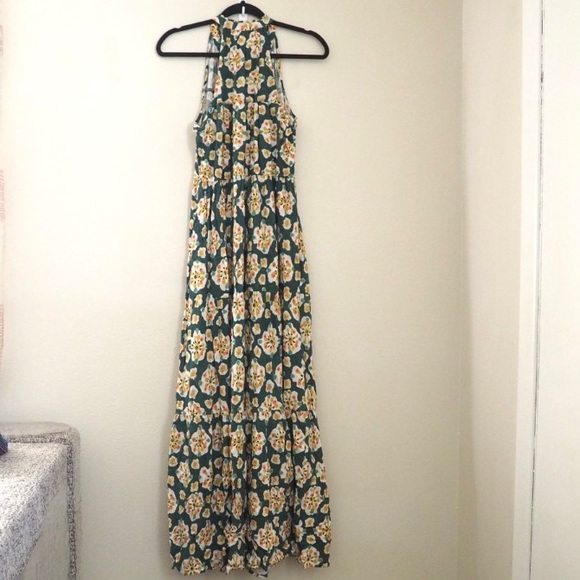 LC Lauren Conrad - Green Tiered Sleeveless Maxi Dress - Picture 7 of 10